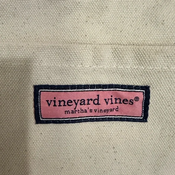 Vineyard Vines Canvas Tote Beach Bag - Picture 4 of 7